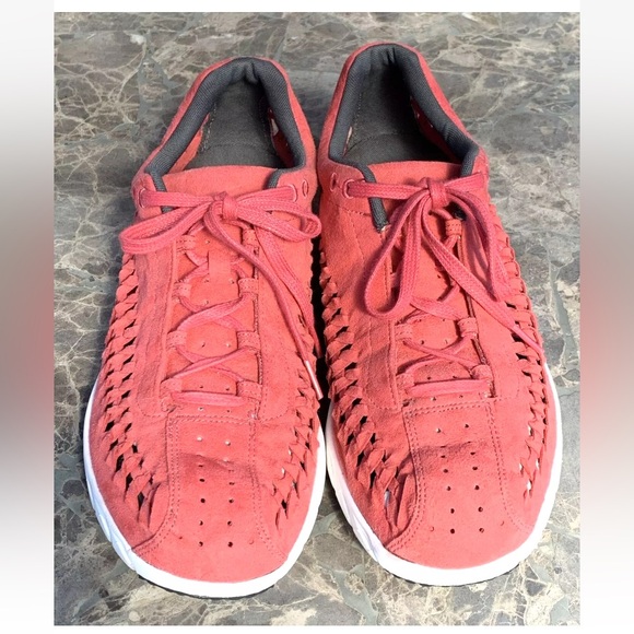 Nike MAYFLY Sneakers Shoes Woven Men\'s Size 13 Terra Red Summit White 833132-600